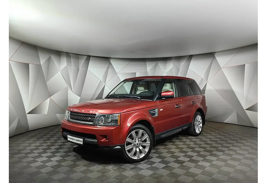 Фото автомобиля LANDROVER RANGE ROVER SPORT, 2009 — госномер А822ХЕ199. Цвет: Красный