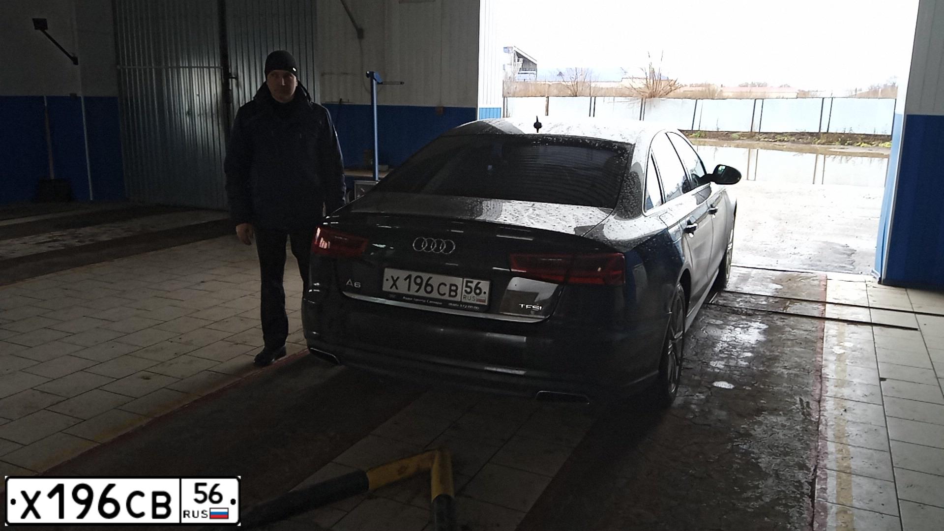 Фото автомобиля AUDI A6, 2015 — госномер Е589АС156. Цвет: ЧЕРНЫЙ