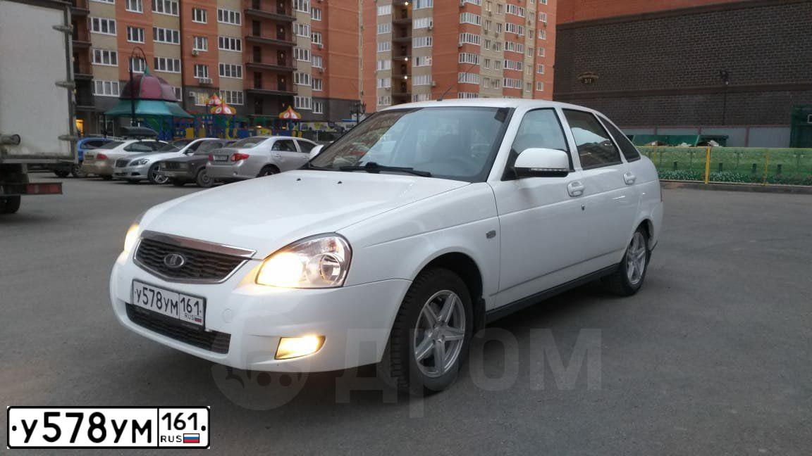 Фото автомобиля LADA 2172 PRIORA, 2015 — госномер Х489ЕЕ761. Цвет: Белый