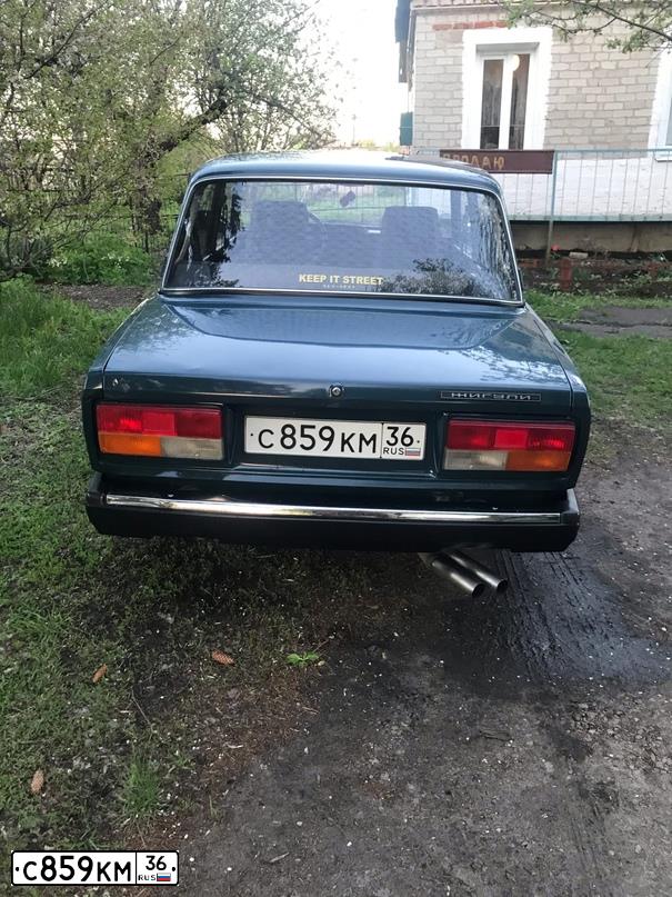 Фото автомобиля LADA 2107 LADA, 2003 — госномер С859КМ36. Цвет: сине-зеленый