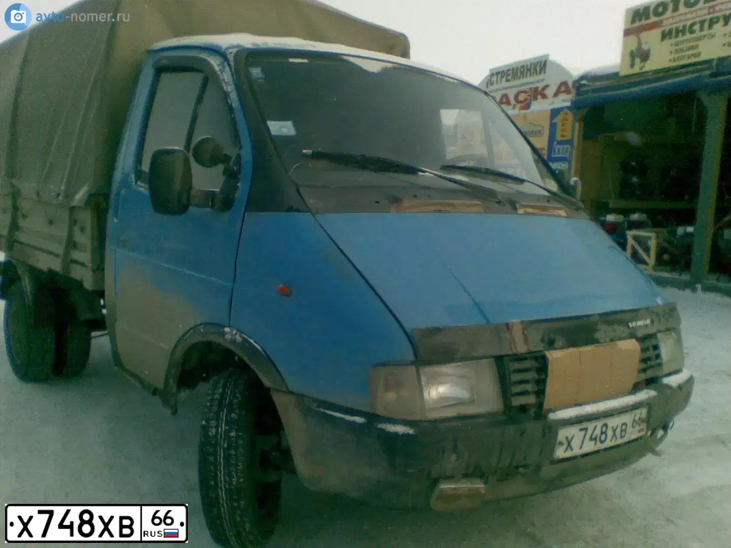 Фото автомобиля GAZ 3302 EL, 1997 — госномер Р667УУ96. Цвет: синий