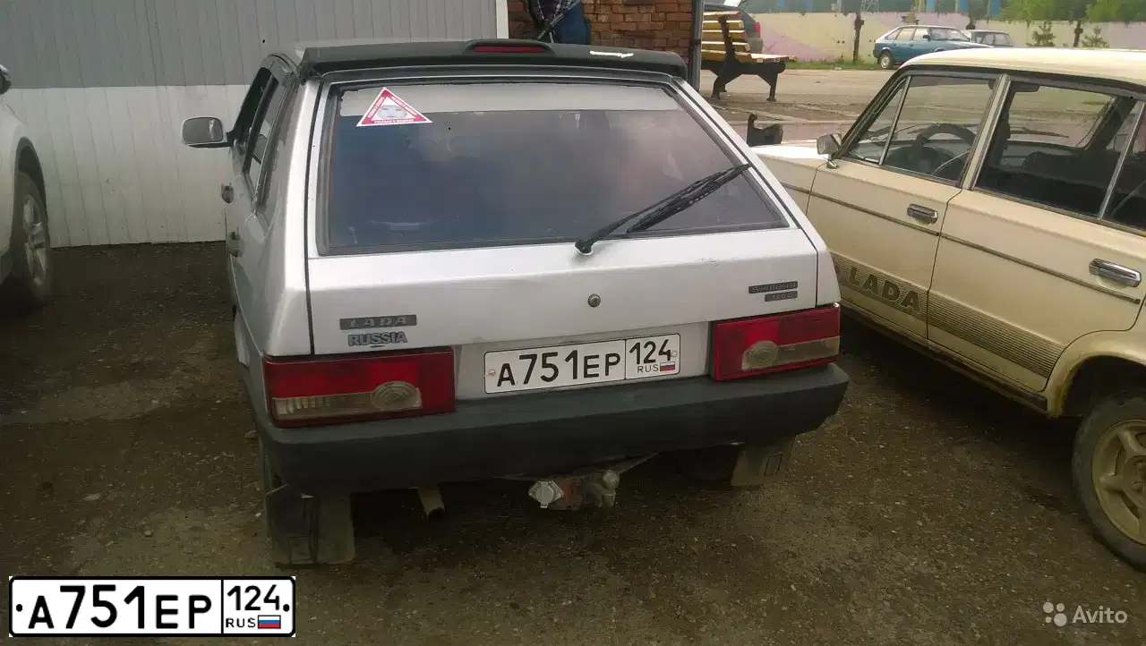 Фото автомобиля LADA 2109 SAMARA, 2002 — госномер А751ЕР124. Цвет: СЕРЫЙ
