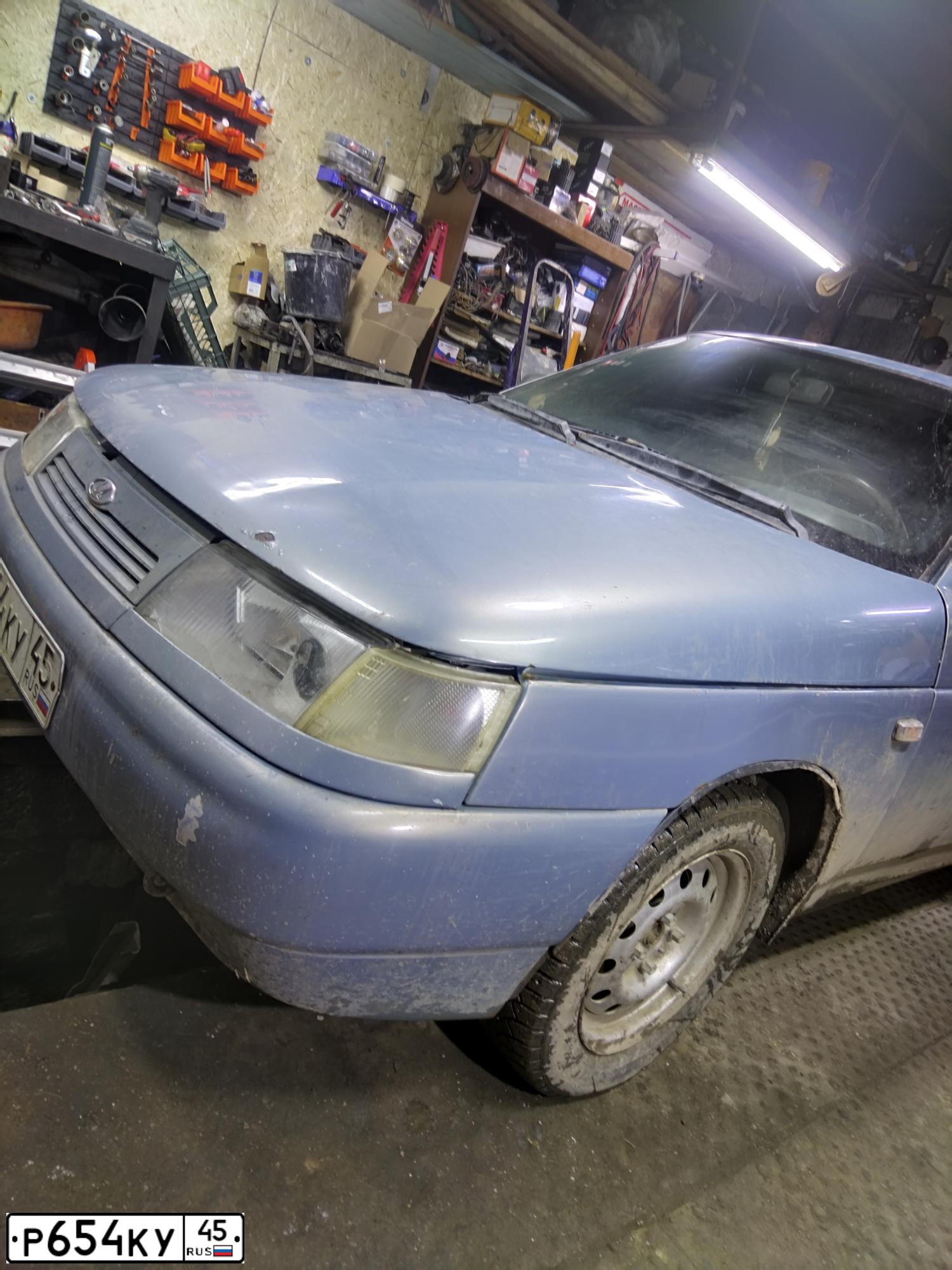 Фото автомобиля LADA 2110, 2004 — госномер Р654КУ45. Цвет: ЗОЛОТИСТО-СЕРЫЙ
