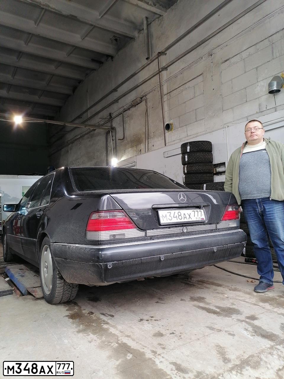Фото автомобиля MERCEDES S-KLASSE, 1998 — госномер А993МО50. Цвет: ЧЕРНЫЙ