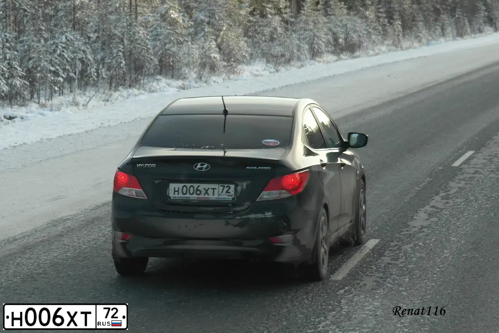 Фото автомобиля ХЕНДЭ СОЛЯРИС, 2012 — госномер У074ТК72. Цвет: ЧЕРНЫЙ
