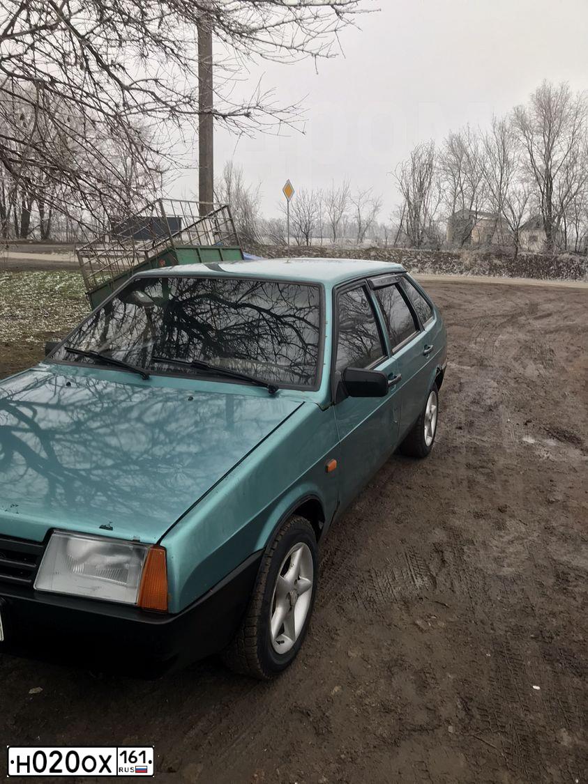 Фото автомобиля LADA 2109 SAMARA, 1999 — госномер К306МС761. Цвет: СЕРЕБРИСТЫЙ ЗЕЛЕНО-ГОЛУБОЙ