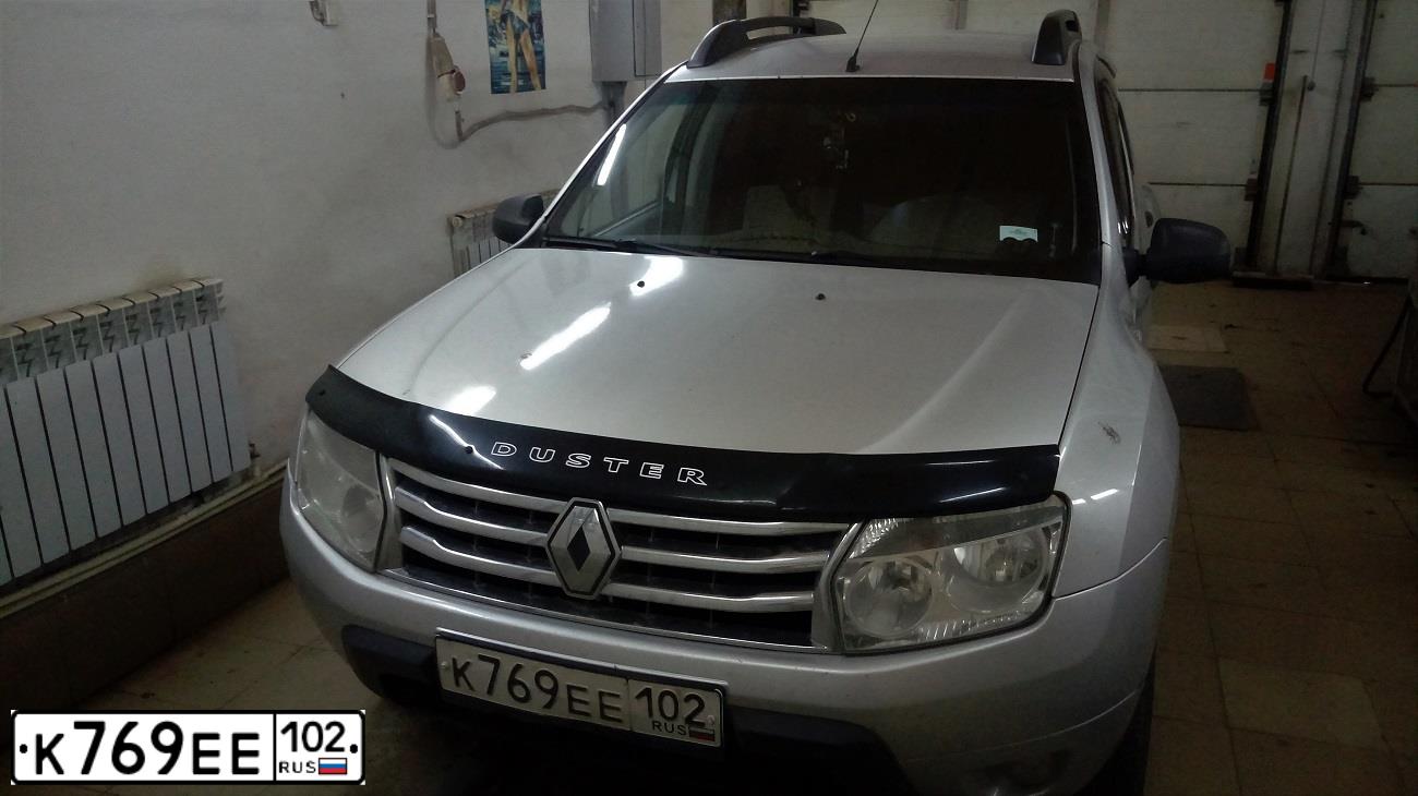 Фото автомобиля RENAULT DUSTER, 2012 — госномер К769ЕЕ102. Цвет: СВЕТЛО-СЕРЫЙ