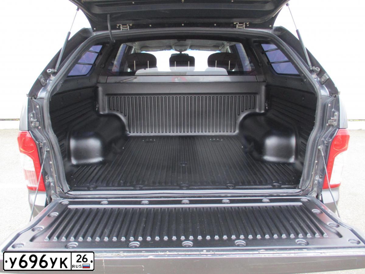 Фото автомобиля SSANGYONG ACTYON SPORTS, 2012 — госномер Р015РР09. Цвет: ТЕМНО-СЕРЫЙ