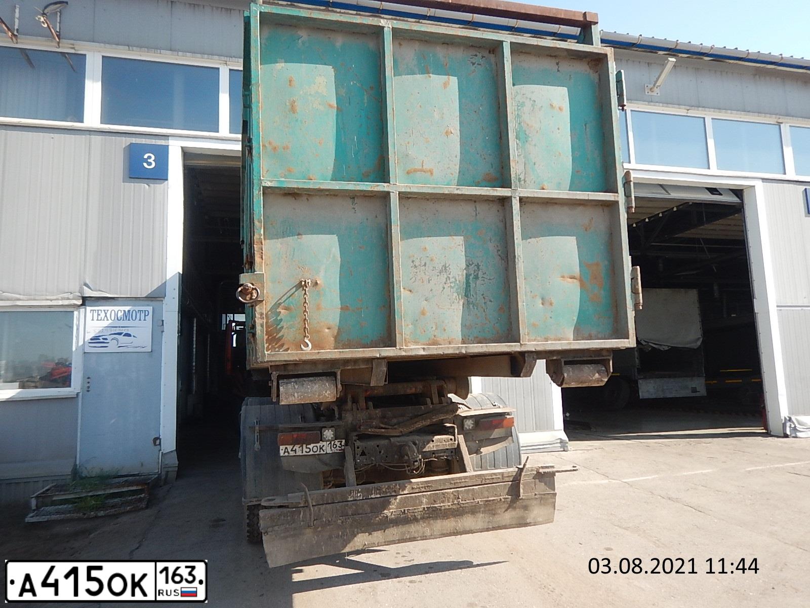 Фото автомобиля KAMAZ 65115 /6X4/, 2008 — госномер А415ОК163. Цвет: ОРАНЖЕВЫЙ
