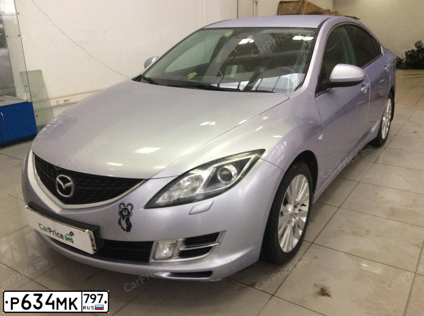 Фото автомобиля MAZDA 6, 2008 — госномер Р634МК797. Цвет: СИРЕНЕВЫЙ
