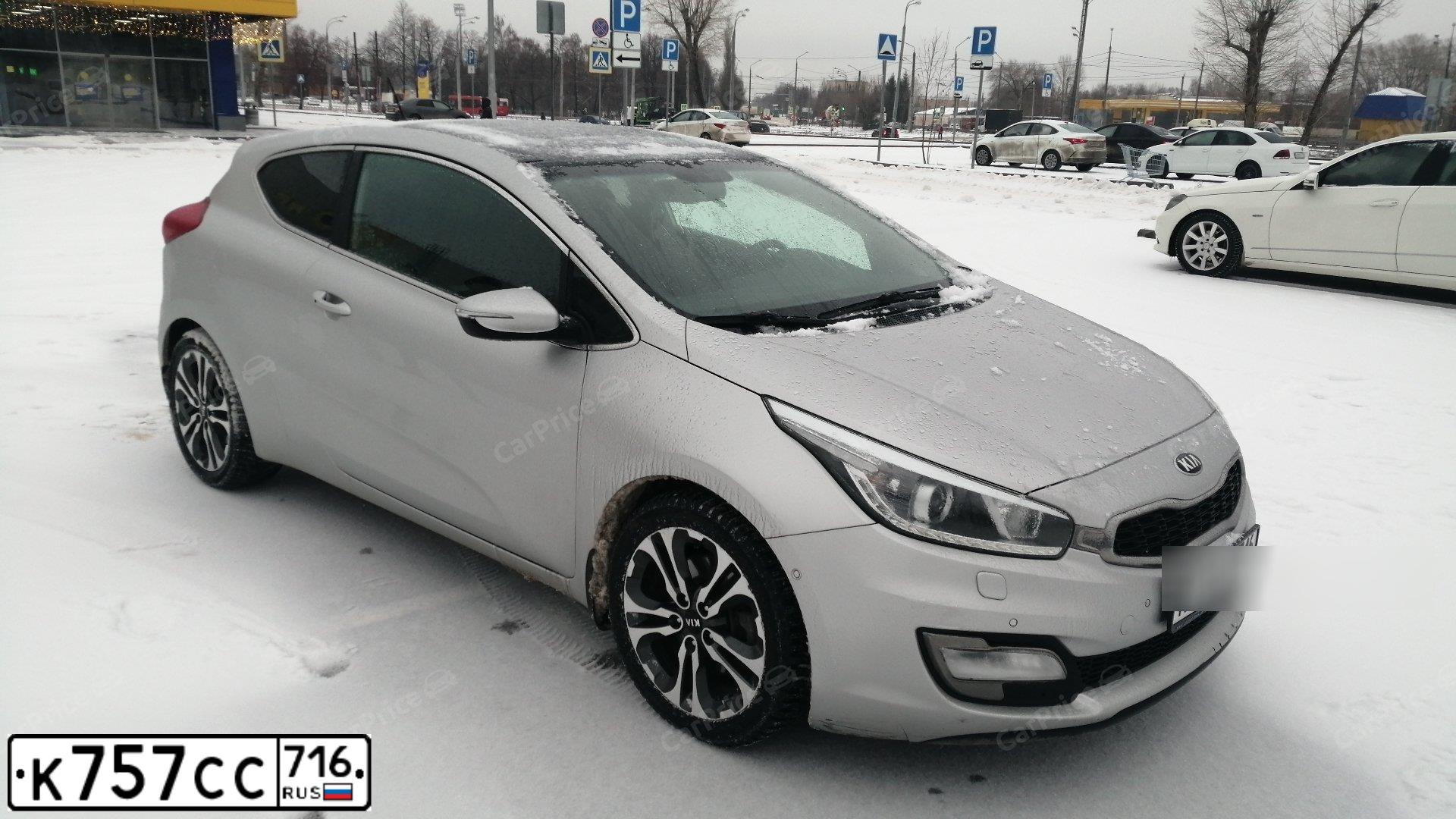Фото автомобиля KIA CEE'D, 2014 — госномер К757СС716. Цвет: ПЕРЛАМУТРОВО-СЕРЕБРИСТЫЙ