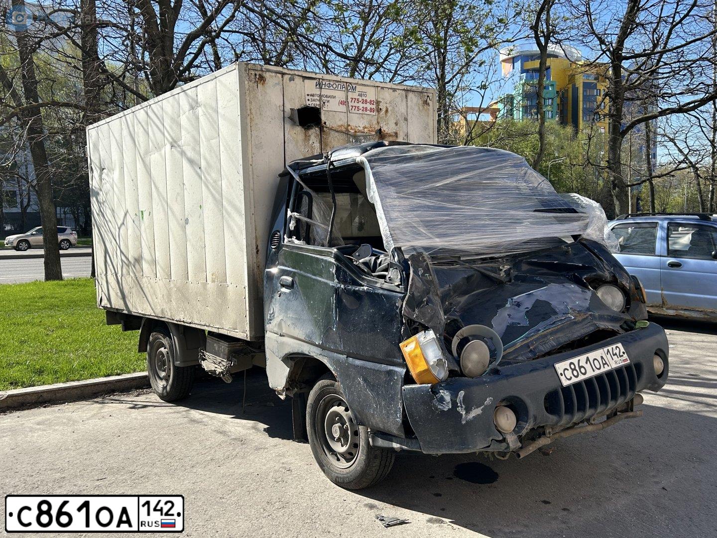 Фото автомобиля TAGAZ Z PORTER, 2007 — госномер С861ОА142. Цвет: синий