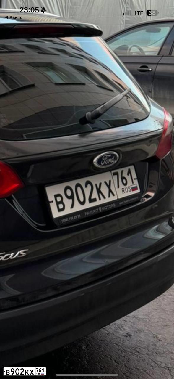 Фото автомобиля FORD FOCUS, 2012 — госномер В902КХ761. Цвет: ЧЕРНЫЙ