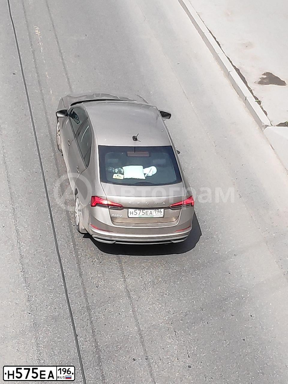 Фото автомобиля SKODA RAPID, 2020 — госномер Н575ЕА196. Цвет: Коричневый