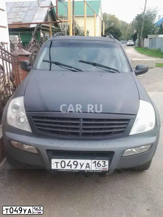 Фото автомобиля SSANGYONG REXTON, 2006 — госномер Т049УА163. Цвет: СЕРЕБРИСТО-ЧЕРНЫЙ