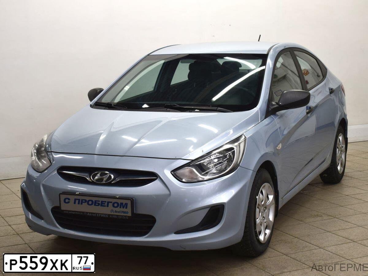 Фото автомобиля HYUNDAI SOLARIS, 2013 — госномер Х997ЕК164. Цвет: Серо-голубой