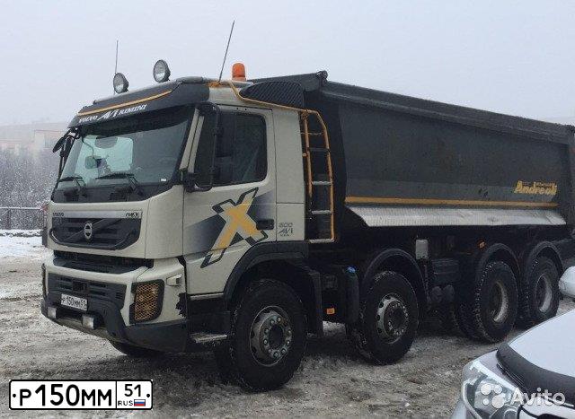 Фото автомобиля VOLVO SERIE FM /6X4/, 2011 — госномер Р150ММ51. Цвет: Белый