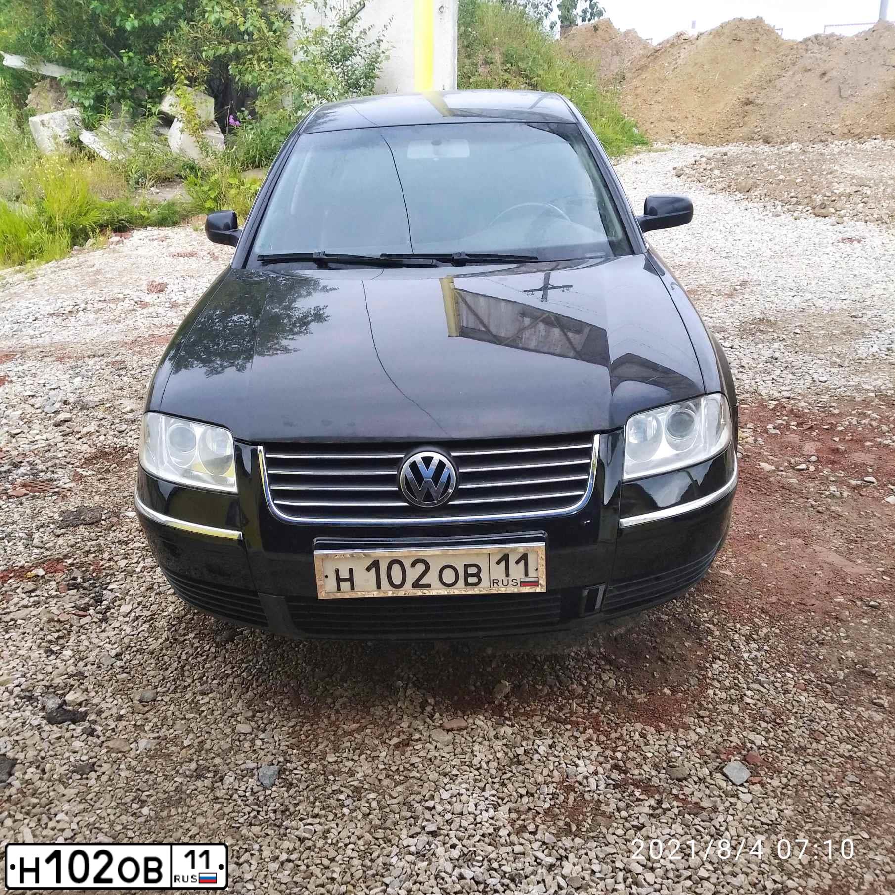 Фото автомобиля VOLKSWAGEN PASSAT, 2003 — госномер А607СЕ83. Цвет: ЧЕРНЫЙ