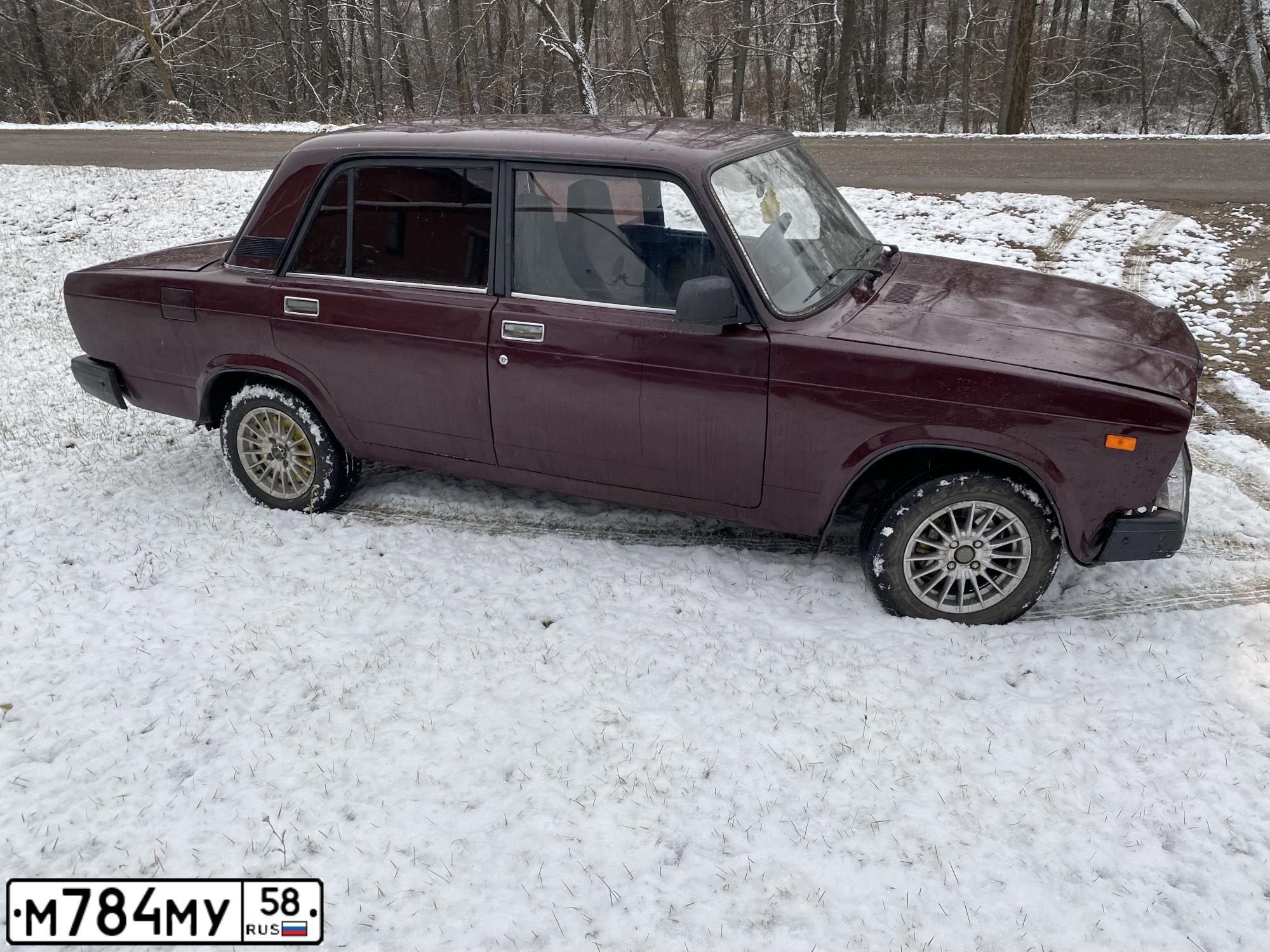 Фото автомобиля LADA 2107, 2008 — госномер М784МУ58. Цвет: ТЕМНО-ВИШНЕВЫЙ