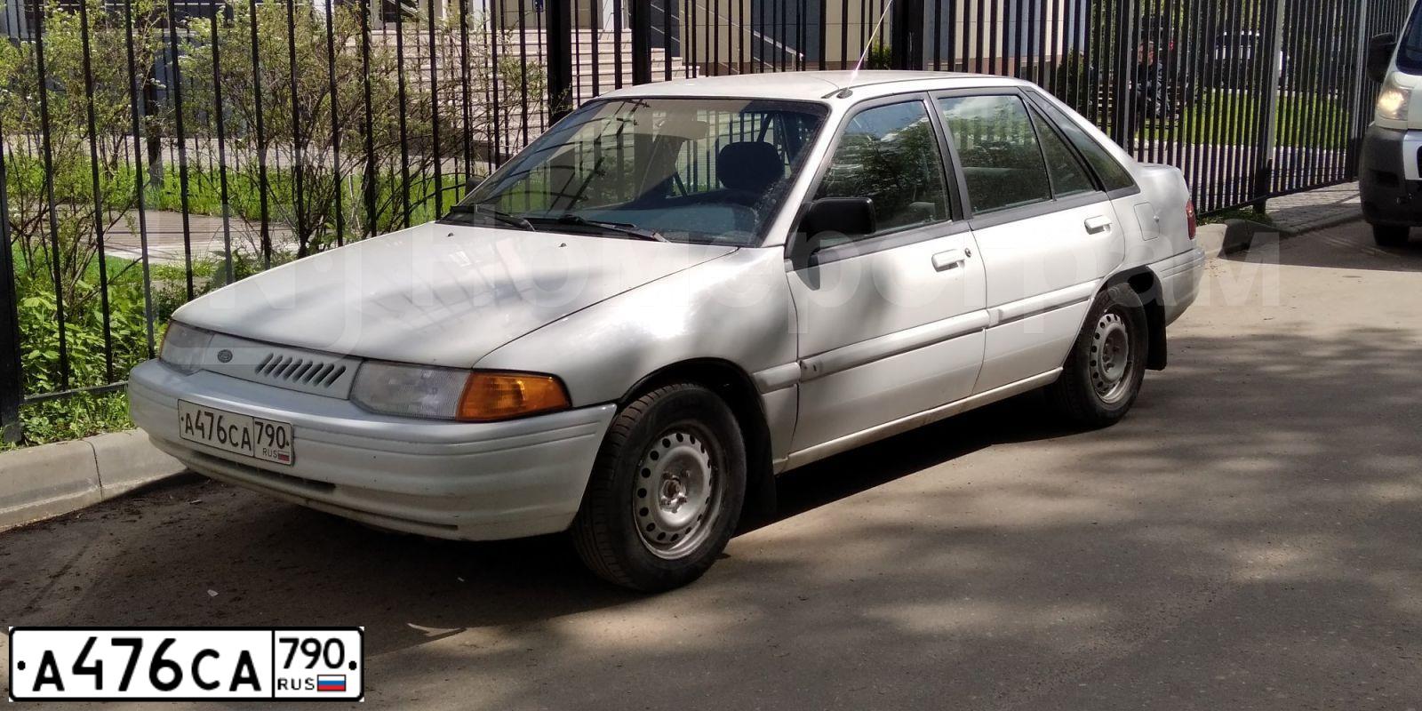 Фото автомобиля FORD ESCORT, 1995 — госномер А476СА790. Цвет: Белый