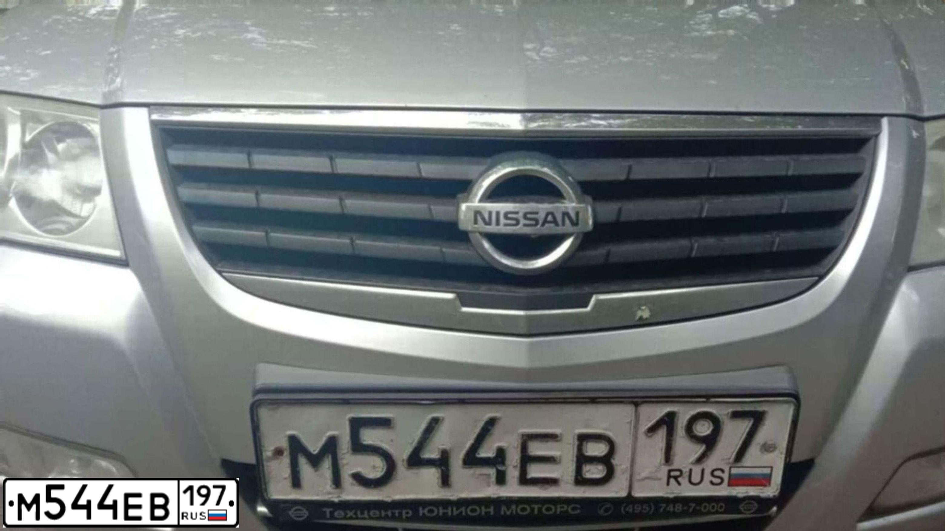 Фото автомобиля NISSAN ALMERA, 2010 — госномер М544ЕВ197. Цвет: СЕРЕБРИСТЫЙ