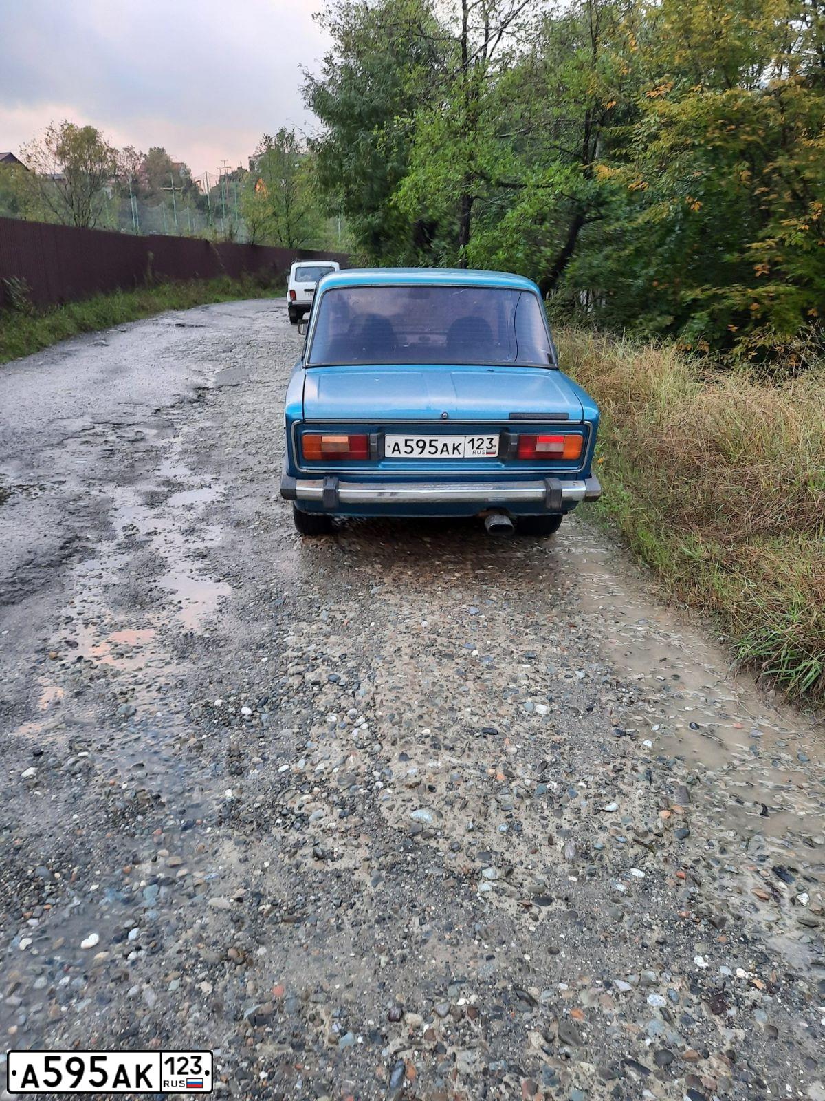 Фото автомобиля LADA 2106, 2000 — госномер А595АК123. Цвет: СИНЕ-ЗЕЛЕНЫЙ