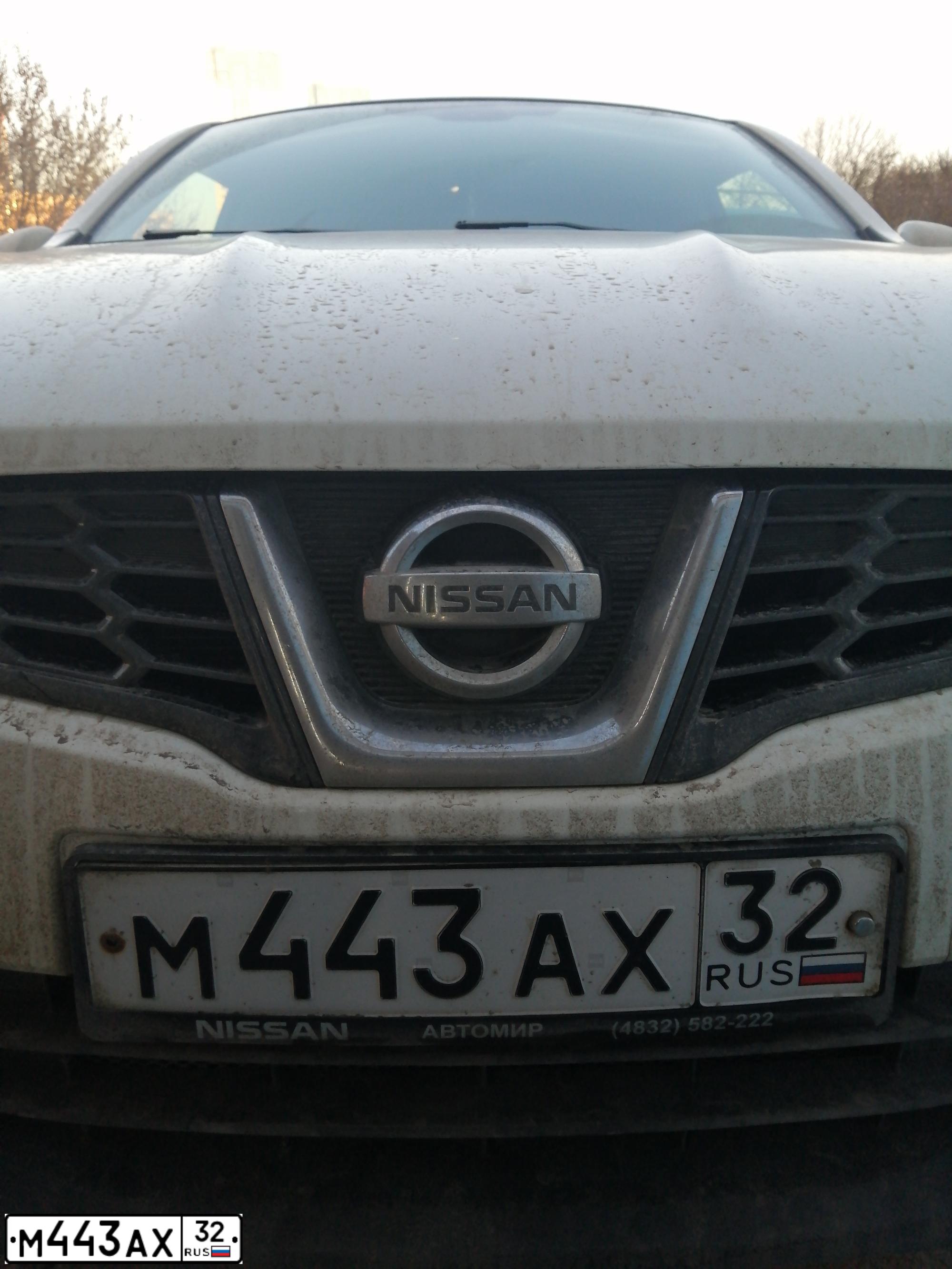 Фото автомобиля NISSAN QASHQAI, 2011 — госномер У884НО71. Цвет: Белый