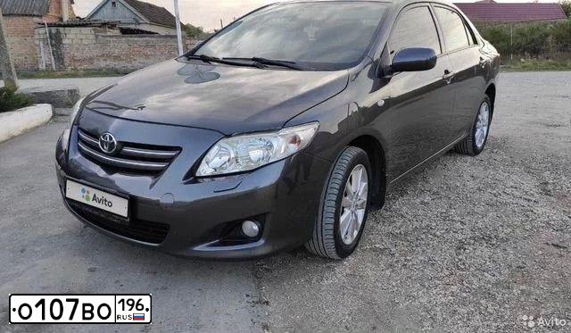 Фото автомобиля TOYOTA COROLLA, 2007 — госномер Х761РТ72. Цвет: СЕРЫЙ