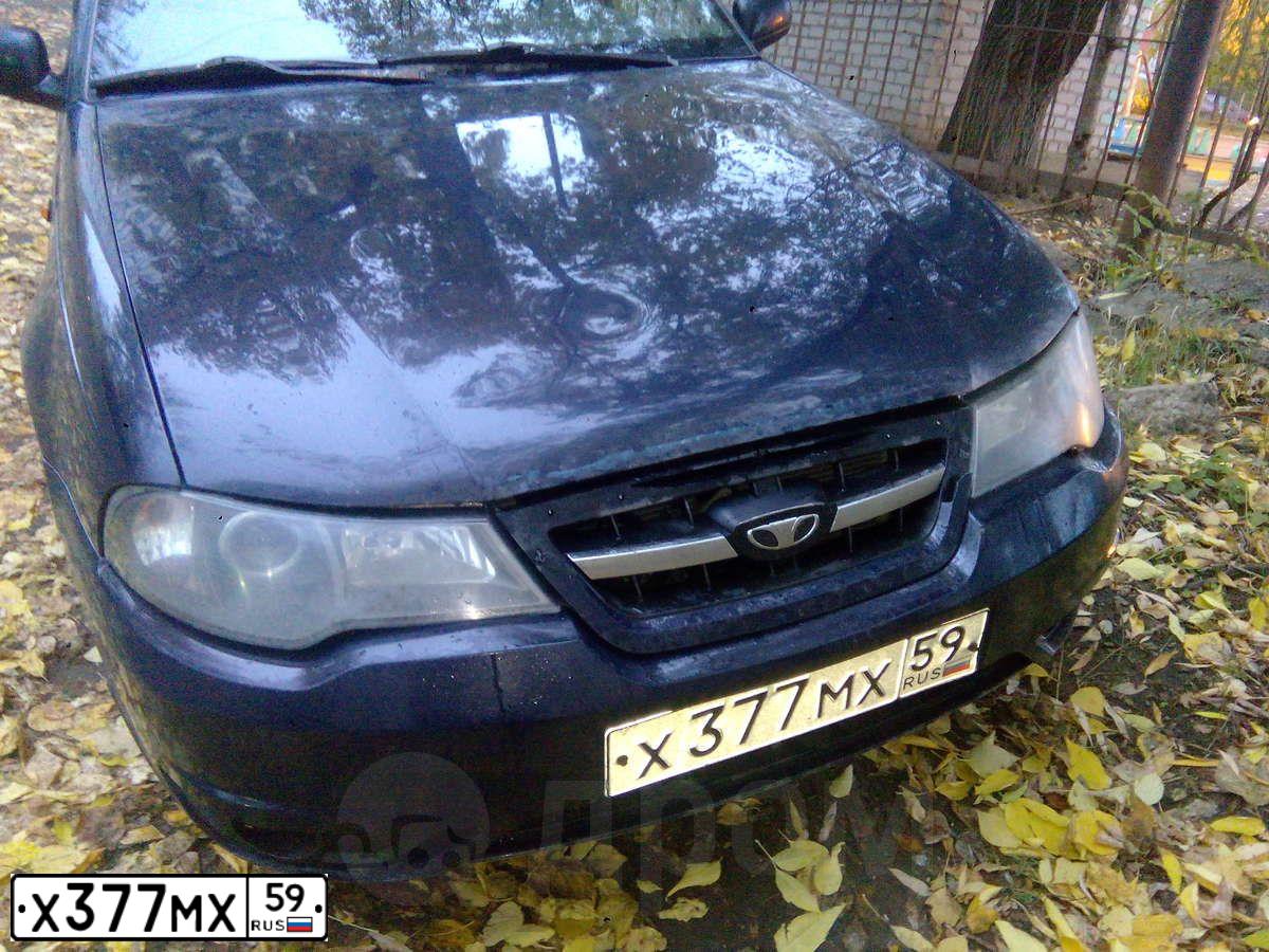 Фото автомобиля DAEWOO NEXIA, 2008 — госномер Х377МХ59. Цвет: ЧЕРНО-СИНИЙ