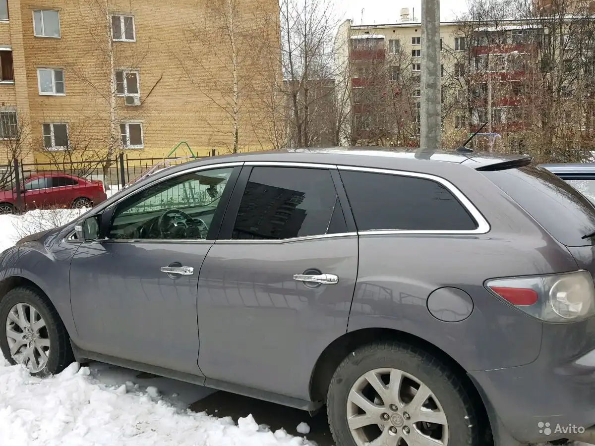 Фото автомобиля MAZDA CX-7, 2008 — госномер А070РС152. Цвет: СЕРЫЙ