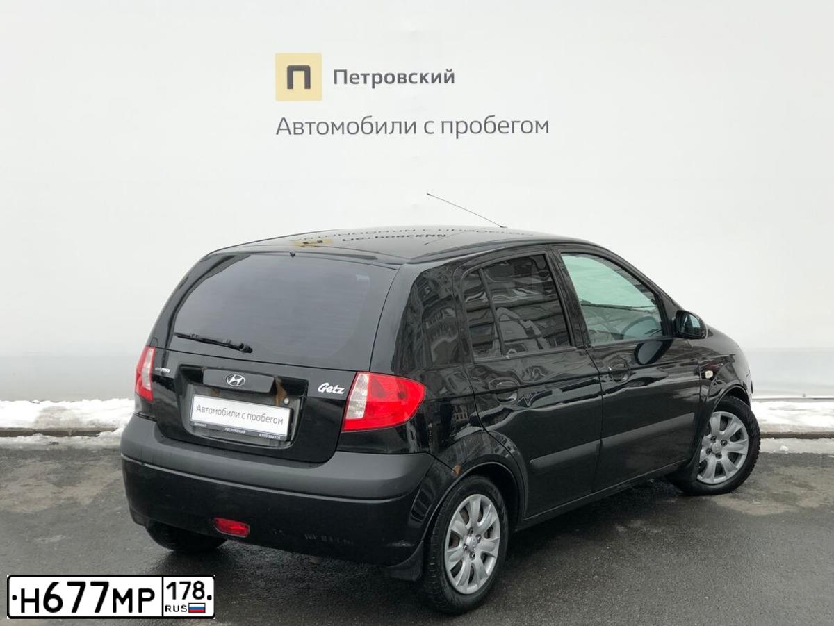 Фото автомобиля HYUNDAI GETZ, 2008 — госномер Р320ТА40. Цвет: ЧЕРНЫЙ