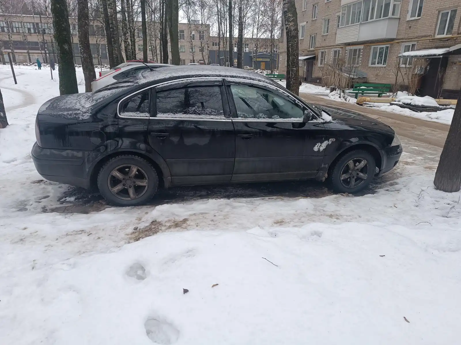 Фото автомобиля VOLKSWAGEN PASSAT, 2001 — госномер Р218УВ33. Цвет: ЧЕРНЫЙ