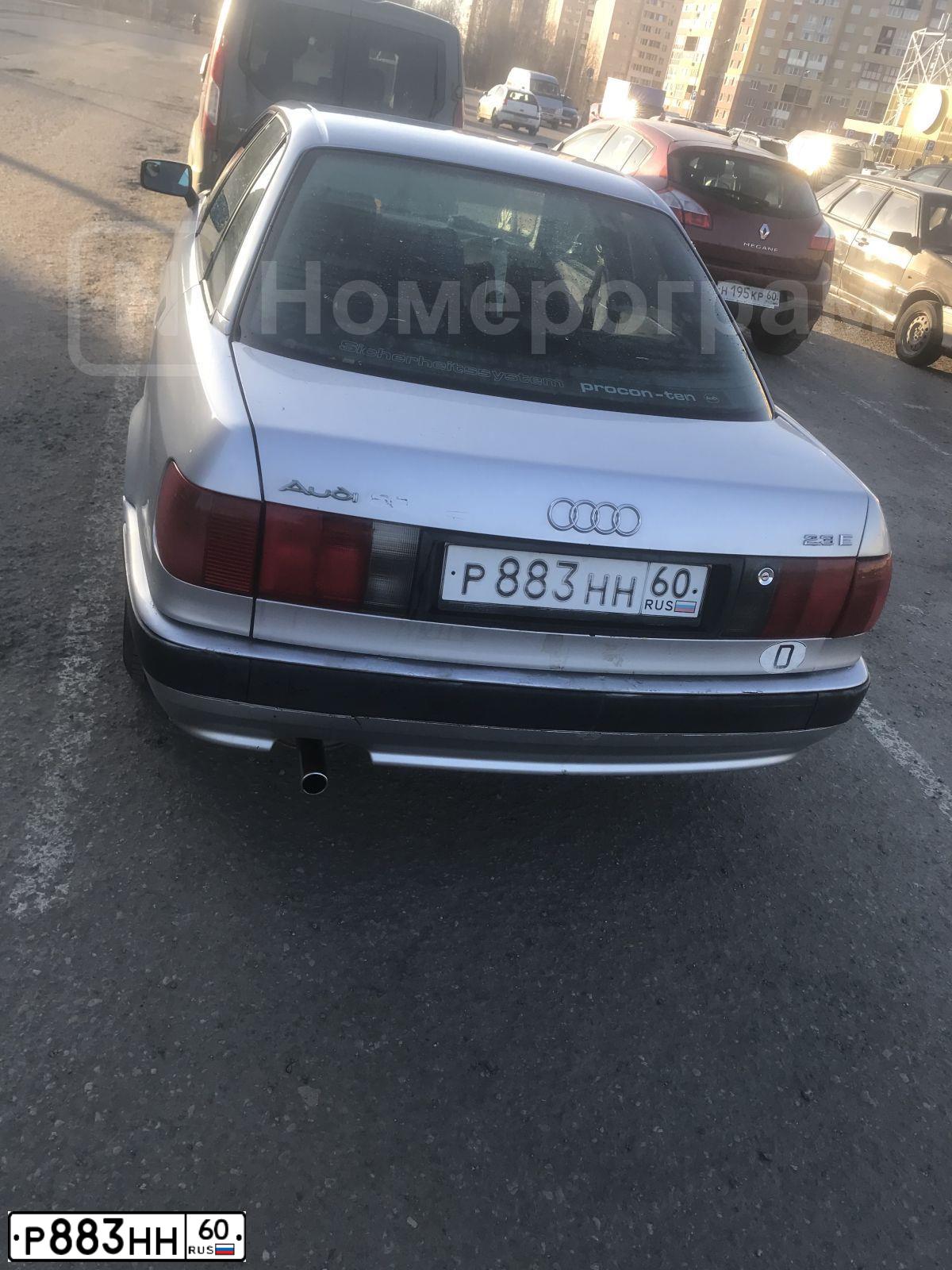 Фото автомобиля AUDI 80, 1992 — госномер Р883НН60. Цвет: Серебристый