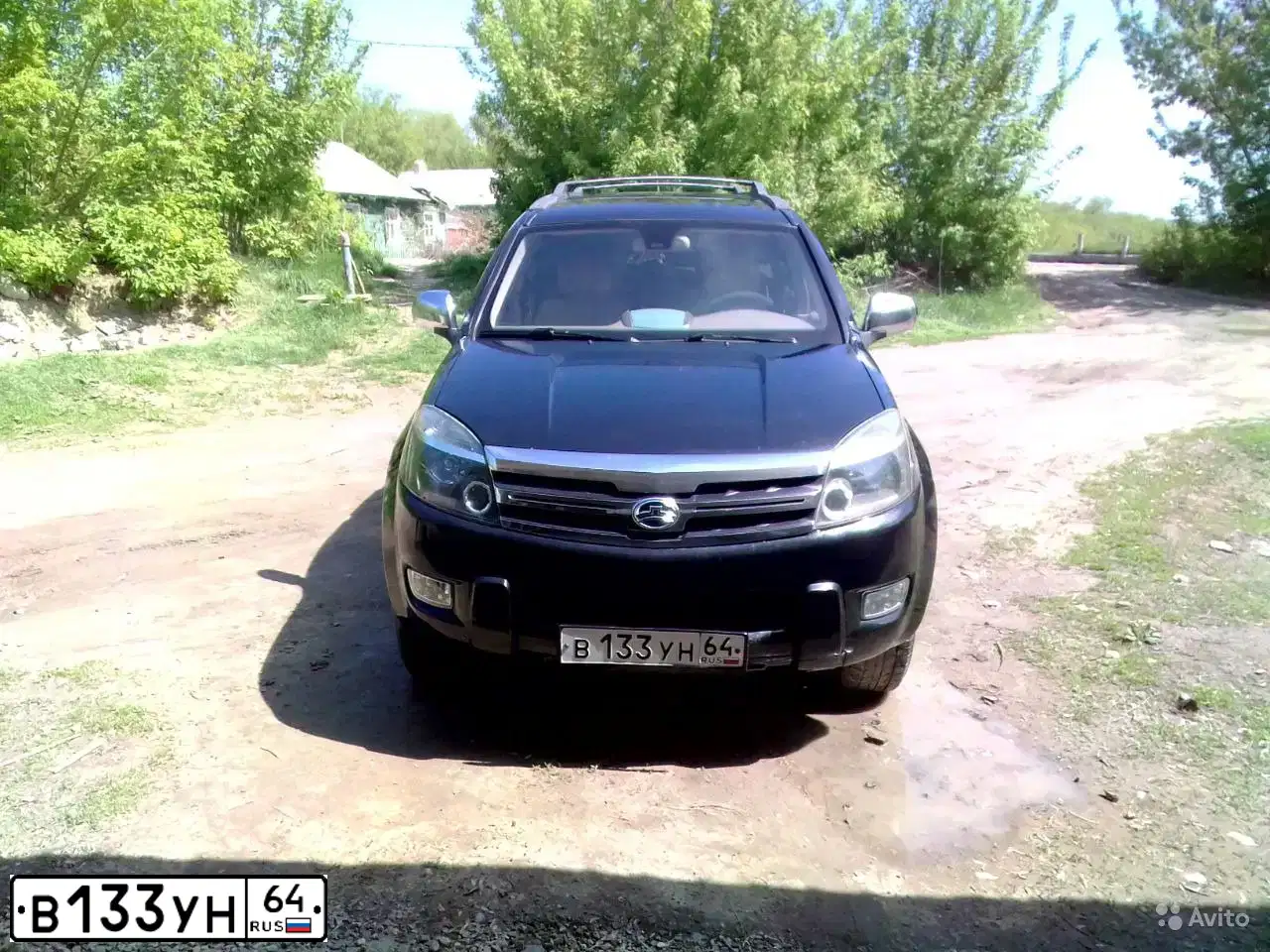 Фото автомобиля GREAT WALL HOVER, 2007 — госномер В133УН64. Цвет: ЧЕРНЫЙ
