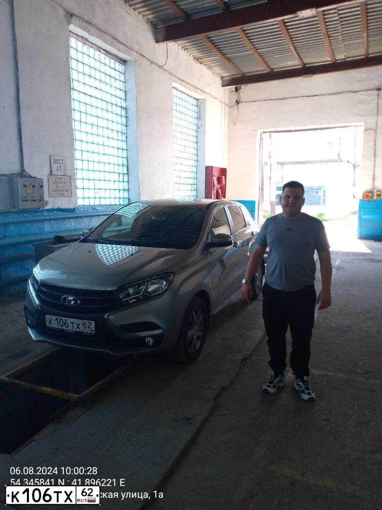Фото автомобиля LADA XRAY, 2019 — госномер К106ТХ62. Цвет: СЕРО-БЕЖЕВЫЙ
