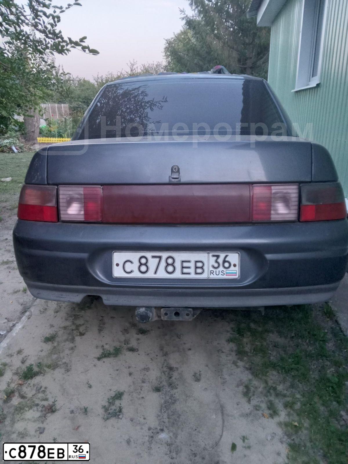 Фото автомобиля LADA 2110, 2001 — госномер С878ЕВ36. Цвет: СЕРЕБРИСТЫЙ ТЕМНО-ФИОЛЕТОВЫЙ