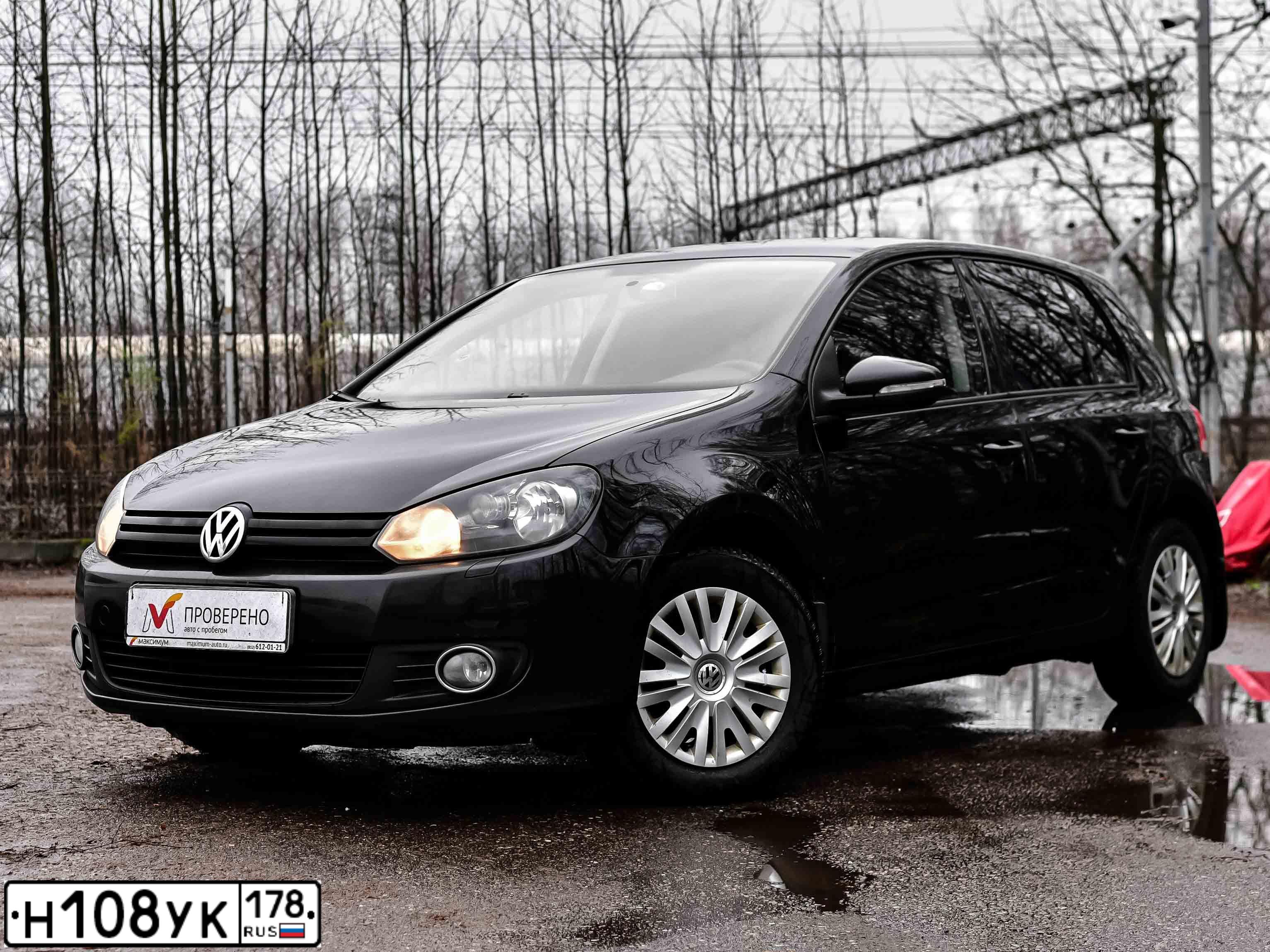 Фото автомобиля VOLKSWAGEN GOLF, 2012 — госномер К124СА57. Цвет: ЧЕРНЫЙ