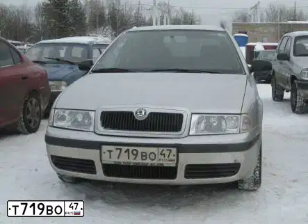 Фото автомобиля SKODA OCTAVIA, 2002 — госномер Т719ВО47. Цвет: СЕРЕБРИСТЫЙ