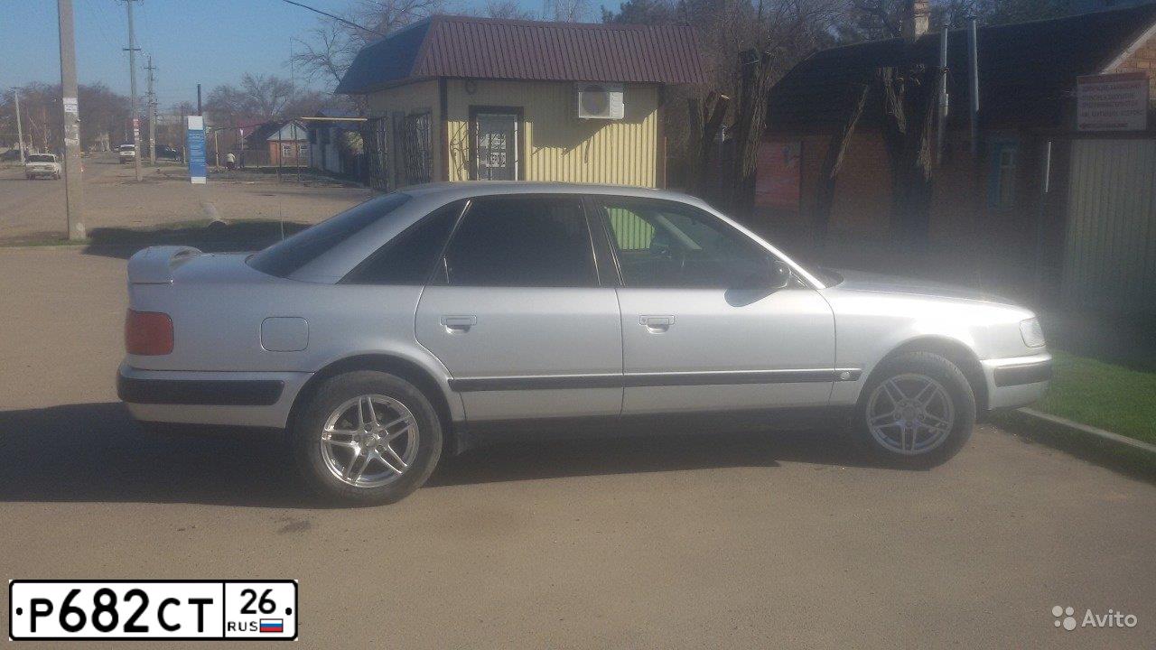 Фото автомобиля АУДИ 100, 1994 — госномер Р682СТ26. Цвет: СТАЛЬНОЙ МЕТАЛЛИК