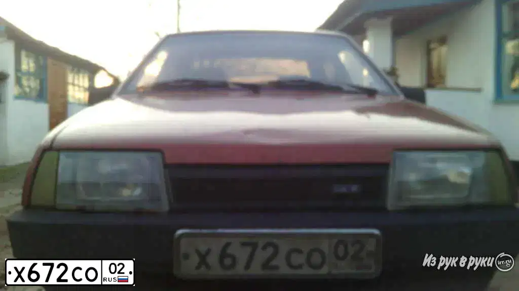 Фото автомобиля LADA 2109 SAMARA, 1997 — госномер Х672СО02. Цвет: ОРАНЖЕВЫЙ