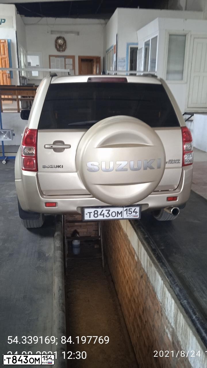 Фото автомобиля SUZUKI /GRAND/ VITARA, 2007 — госномер С007НН54. Цвет: БЕЖЕВЫЙ