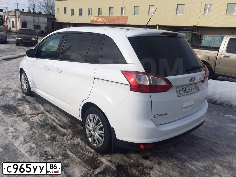 Фото автомобиля FORD FOCUS C-MAX, 2011 — госномер С965УУ86. Цвет: Белый