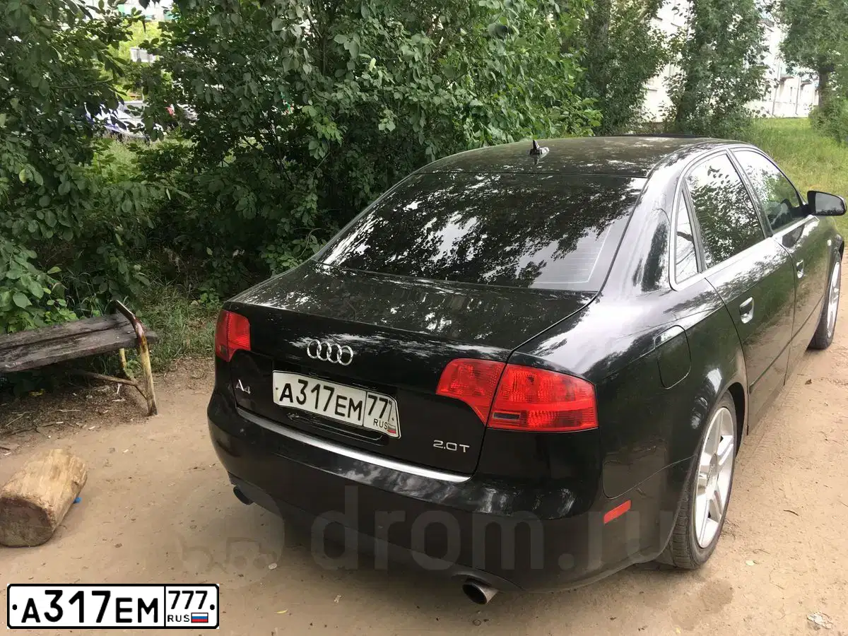 Фото автомобиля AUDI A4, 2007 — госномер Х480СО72. Цвет: ЧЕРНЫЙ