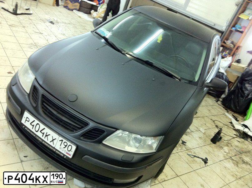 Фото автомобиля SAAB 9-3, 2003 — госномер Р404КХ190. Цвет: ЧЕРНЫЙ