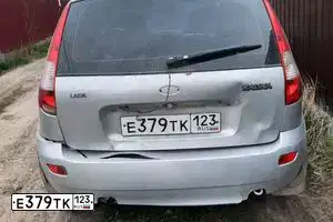 Фото автомобиля LADA 1119 KALINA, 2008 — госномер А041СХ01. Цвет: Серебристый