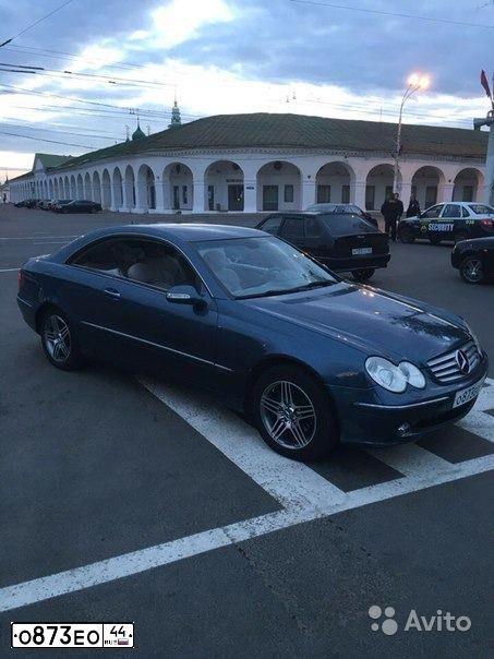 Фото автомобиля MERCEDES CLK-KLASSE, 2003 — госномер С781АН716. Цвет: синий