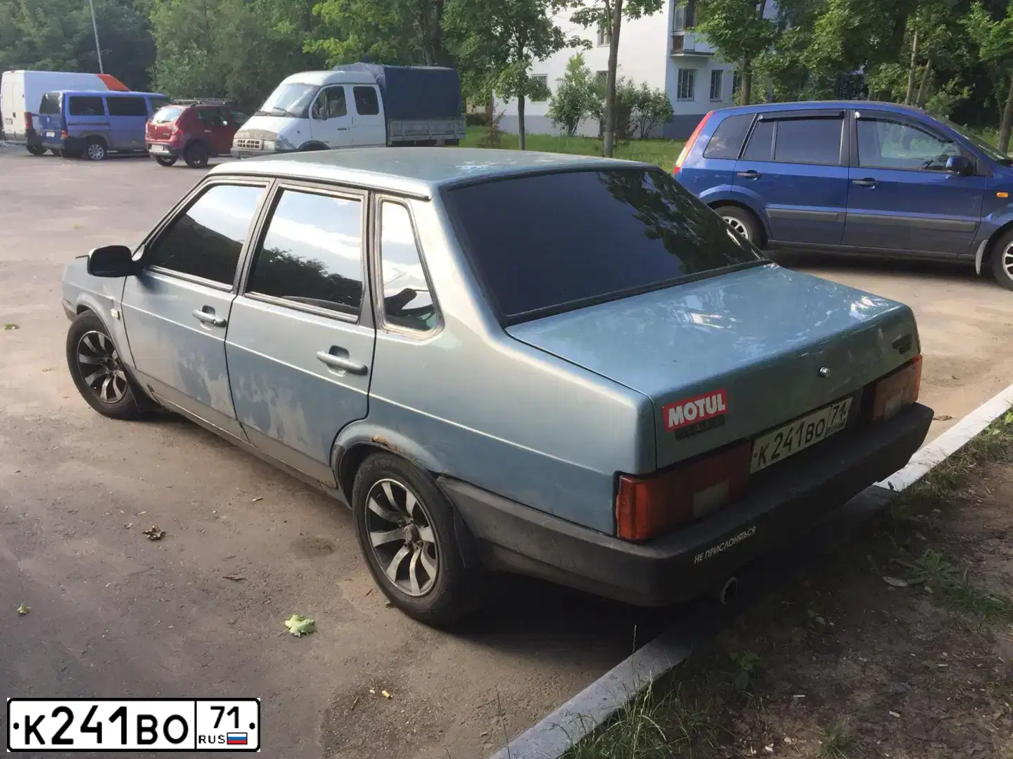 Фото автомобиля LADA 2109 SAMARA, 2002 — госномер К214ВО71. Цвет: СВЕТЛО СЕРЫЙ