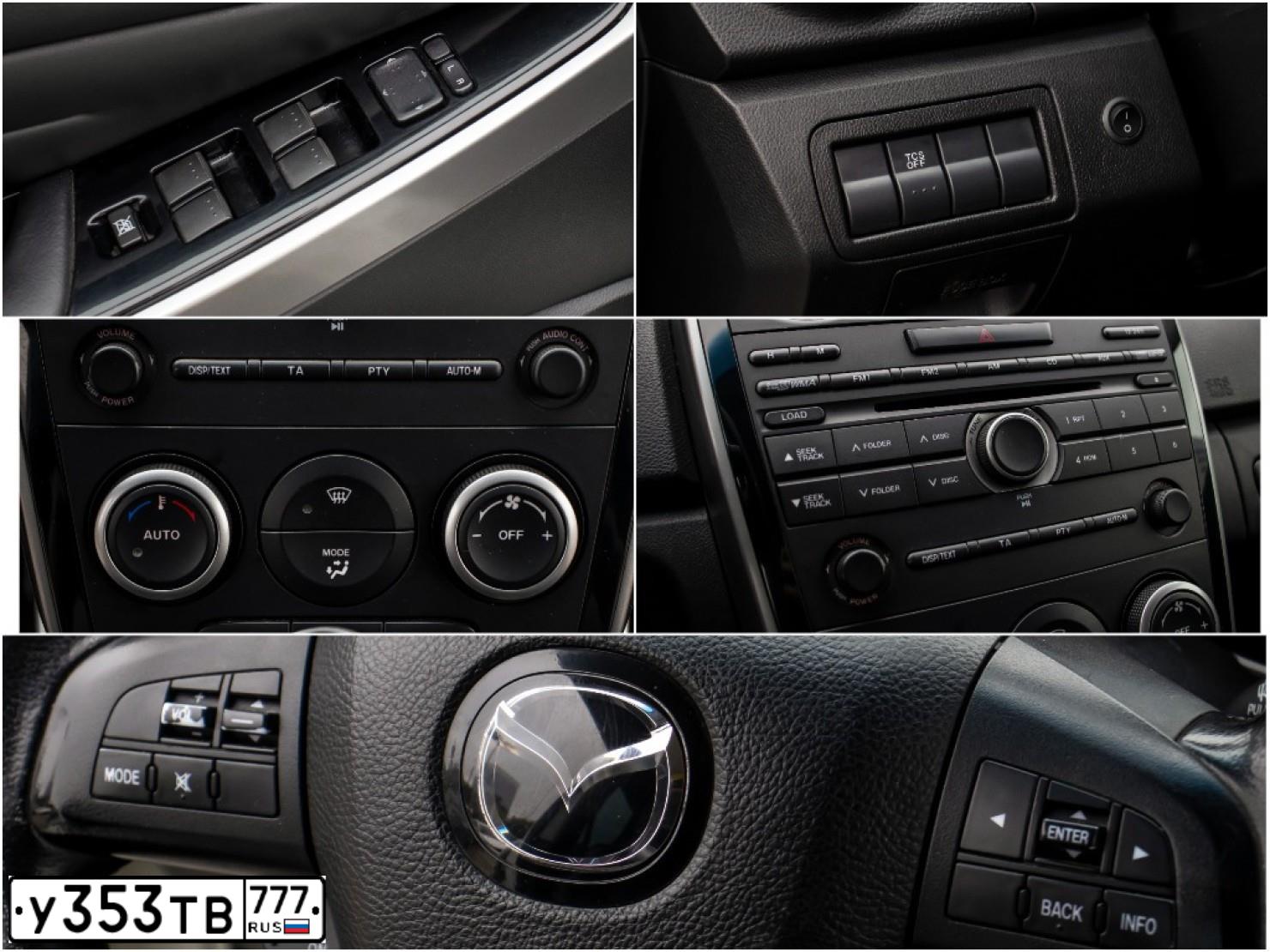 Фото автомобиля MAZDA CX-7, 2011 — госномер О131МХ190. Цвет: Белый