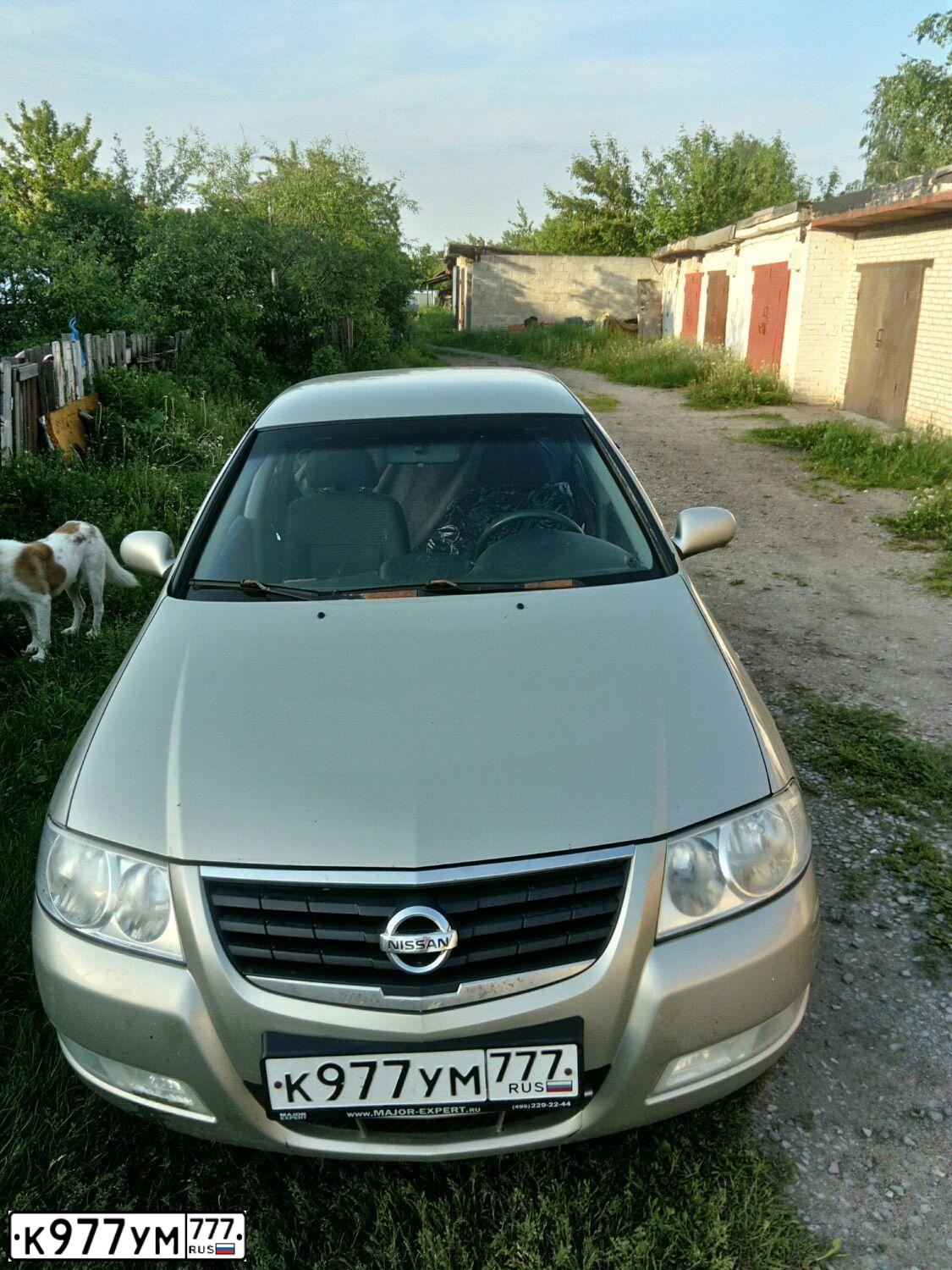 Фото автомобиля NISSAN ALMERA, 2008 — госномер В075АТ790. Цвет: БЕЖЕВЫЙ