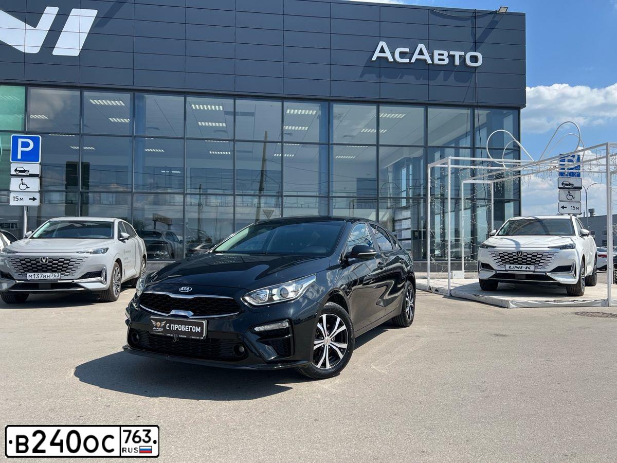 Фото автомобиля KIA CERATO, 2020 — госномер В240ОС763. Цвет: ЧЕРНЫЙ
